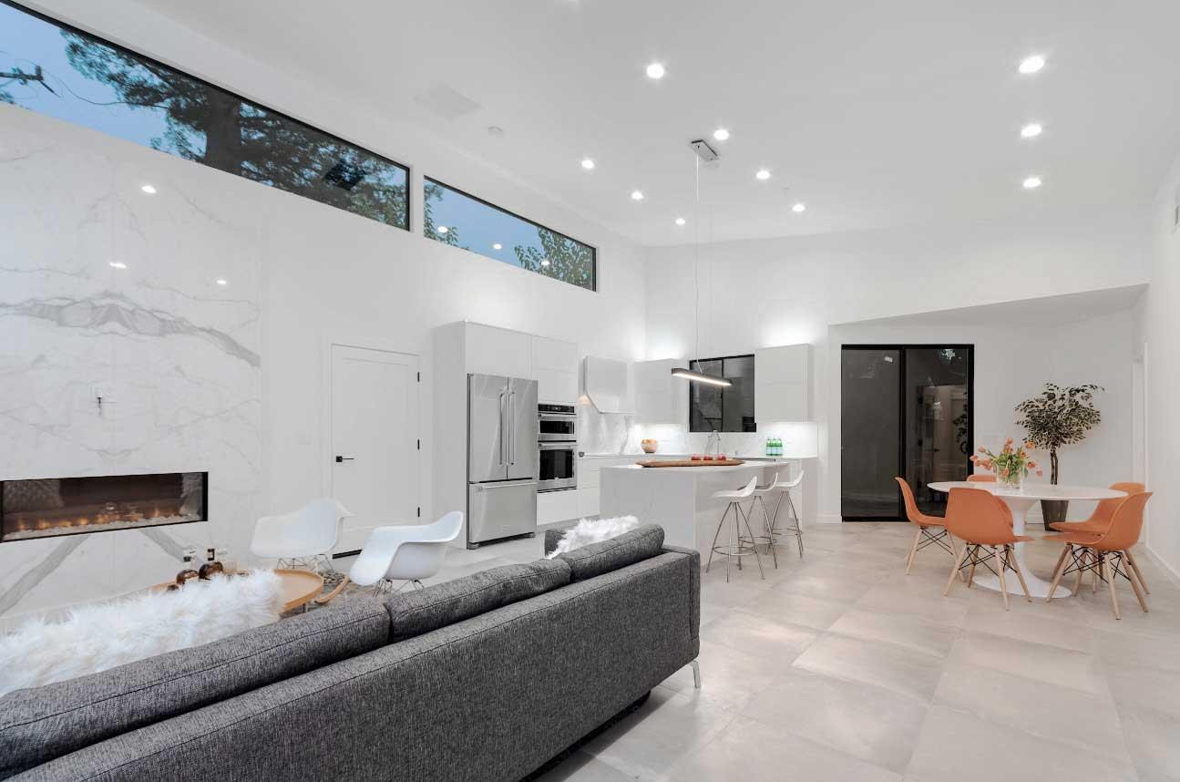 Planning layout for a modern kitchen renovation